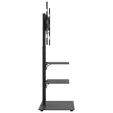 vidaXL Corner TV Stand 3-Tiers for 32-65 Inch Black