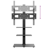 vidaXL Corner TV Stand 3-Tiers for 32-65 Inch Black