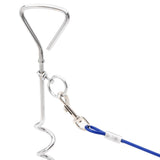 vidaXL Dog Tie Out Cable with Ground Stake 5 m