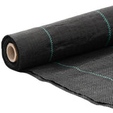 vidaXL Weed Membrane Black 4x25 m PP