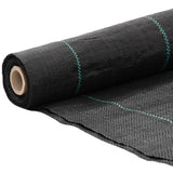 vidaXL Weed Membrane Black 4x50 m PP