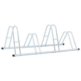 vidaXL Bicycle Stand for 4 Bikes Floor Freestanding Galvanised Steel