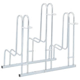 vidaXL Bicycle Stand for 3 Bikes Floor Freestanding Galvanised Steel