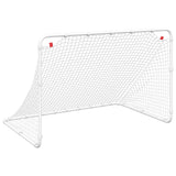 vidaXL Soccer Goal White 122x81x81 cm Steel