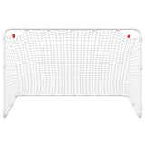 vidaXL Soccer Goal White 122x81x81 cm Steel