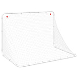 vidaXL Soccer Goal White 122x81x81 cm Steel