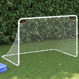 vidaXL Soccer Goal White 122x81x81 cm Steel