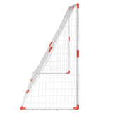 vidaXL Kids' Football Goal with Balls 2-in-1 White 184x64x124 cm