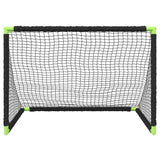 vidaXL Kids' Football Goal Foldable Black 90x64x64 cm