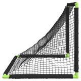 vidaXL Kids' Football Goal Foldable Black 90x64x64 cm