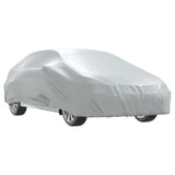 vidaXL Car Cover for Sedan with Buckle Straps Full Silver L