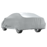 vidaXL Car Cover for Sedan with Buckle Straps Full Silver L