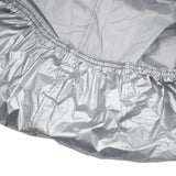 vidaXL Car Cover for Sedan with Buckle Straps Full Silver L