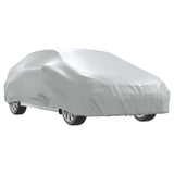 vidaXL Car Cover for Sedan with Buckle Straps Full Silver XL