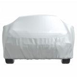 vidaXL Car Cover for Sedan with Buckle Straps Full Silver XL