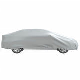 vidaXL Car Cover for Sedan with Buckle Straps Full Silver XL