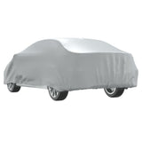 vidaXL Car Cover for Sedan with Buckle Straps Full Silver XL