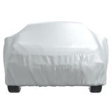 vidaXL Car Cover for Sedan with Buckle Straps Full Silver XXL