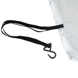 vidaXL Half Car Cover with Hooks Silver L