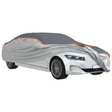 vidaXL Car Cover for Sedan Hail Protection Full S Grey and Silver