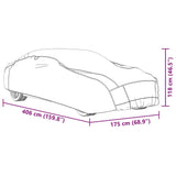 vidaXL Car Cover for Sedan Hail Protection Full S Grey and Silver