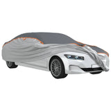 vidaXL Car Cover for Sedan Hail Protection Full M Grey and Silver