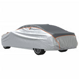 vidaXL Car Cover for Sedan Hail Protection Full M Grey and Silver