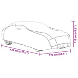 vidaXL Car Cover for Sedan Hail Protection Full M Grey and Silver