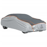 vidaXL Car Cover for Sedan Hail Protection Full L Grey and Silver