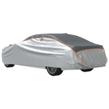 vidaXL Car Cover for Sedan Hail Protection Full L Grey and Silver