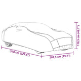 vidaXL Car Cover for Sedan Hail Protection Full XXL Grey and Silver