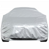 vidaXL Car Cover for Sedan with Buckle Straps Full Silver M PEVA