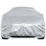 vidaXL Car Cover for Sedan with Buckle Straps Full Silver XL PEVA