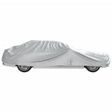 vidaXL Car Cover for Sedan with Buckle Straps Full Silver XXL PEVA