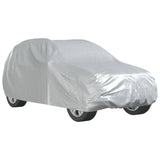 vidaXL Car Cover for SUV with Buckle Straps Full Silver L PEVA