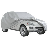 vidaXL Car Cover for SUV with Buckle Straps Full Silver L PEVA