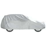 vidaXL Car Cover for SUV with Buckle Straps Full Silver L PEVA