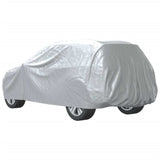 vidaXL Car Cover for SUV with Buckle Straps Full Silver L PEVA