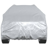 vidaXL Car Cover for SUV with Buckle Straps Full Silver XL PEVA