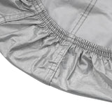 vidaXL Half Car Cover with Hooks Silver XL PEVA