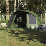 vidaXL Fishing Tent 5-Person Olive Green Waterproof