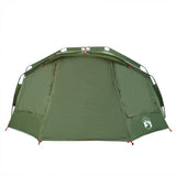 vidaXL Fishing Tent 5-Person Olive Green Waterproof