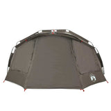 vidaXL Fishing Tent 5-Person Grey Waterproof