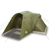 vidaXL Family Tent Dome 6-Person Olive Green Waterproof