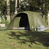 vidaXL Family Tent Dome 6-Person Olive Green Waterproof