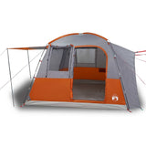 vidaXL Car Tent 4-Person Grey and Orange Waterproof