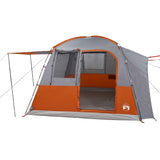 vidaXL Car Tent 4-Person Grey and Orange Waterproof