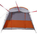 vidaXL Car Tent 4-Person Grey and Orange Waterproof