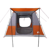 vidaXL Car Tent 4-Person Grey and Orange Waterproof