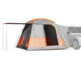 vidaXL Car Tent 4-Person Grey and Orange Waterproof